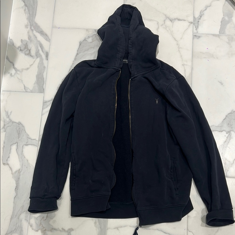 Black Zip-Up Hoodie